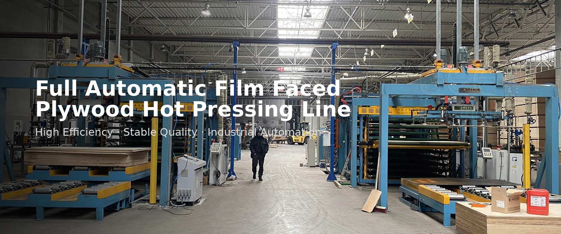 full automatuic film faced plywood hot press line