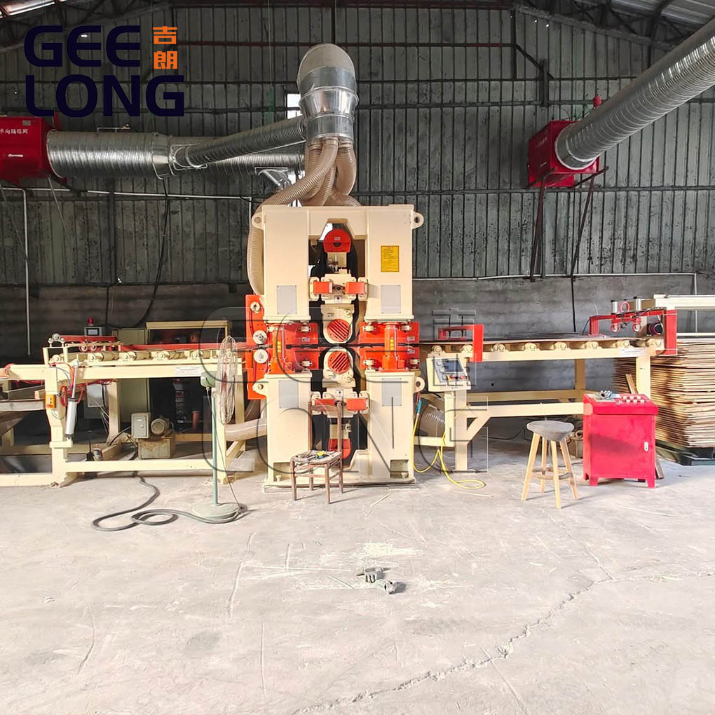 China GEELONG heavy duty double side plywood calibration sanding machine