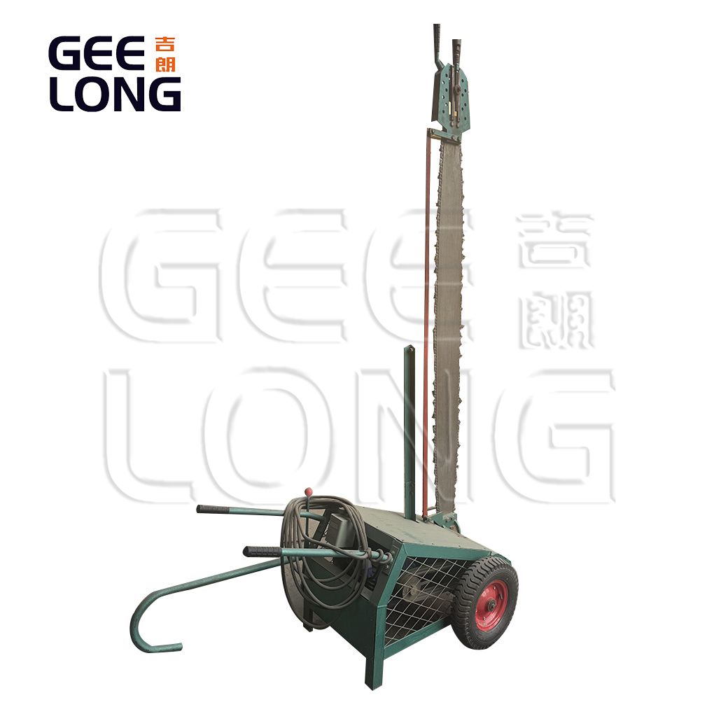 Wood log chain cutter